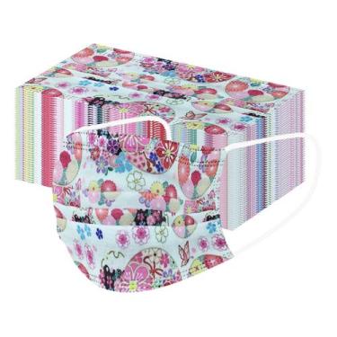 Imagem de máscara descartável adulta impressa Multi-elemento 50pc para o confort