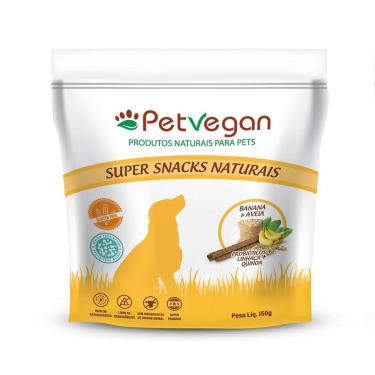 Imagem de Snacks Para Cães Banana E Aveia Probióticos 150G Petvegan