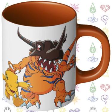 Imagem de Caneca Digimon - Agumon e Tai Kamiya - Cerâmica com Resina de Alta Qua