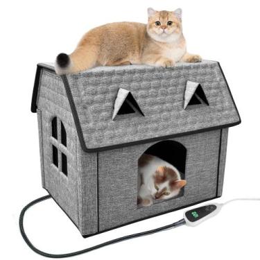 Imagem de Temporizador de temperatura ajustável GOLOPET para casa de gato aqueci
