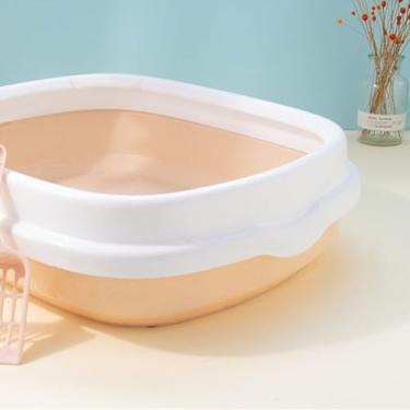 Imagem de Acouto Caixa de Areia para Gatos Semi-fechada de Grande Espaço Espessada - Bacia de cocô Com Areia para Gatos (S)