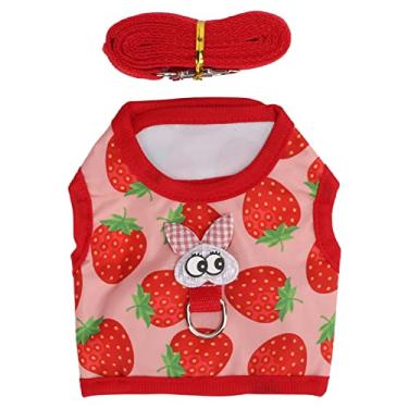 Imagem de aqxreight Roupas de Coelho para Animais de Estimação Colete de Animais Pequenos Com Alça de Tração para Hamster e Coelho (S)