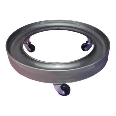 Imagem de 2X Suporte Para Botijão De Gás Reforçado Giratório 3 Rodinha