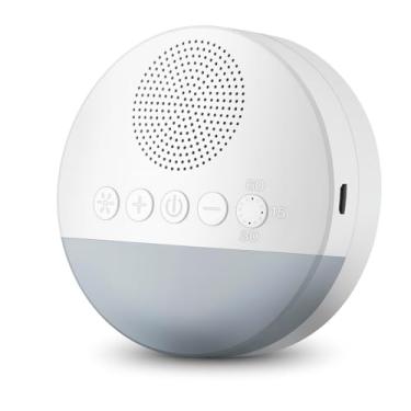Imagem de Aparelho de Som Ruído Branco Útero Ninar Acalmar Bebê Criança Relaxante Dormir Som suave Luz de Respiração Suave 15/30/60 Sincronização Inteligente Para Pessoas de Todas as Idades