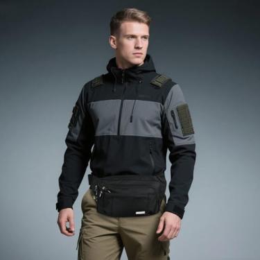 Imagem de Pochete de corrida ajustável com entrada para fone de ouvido – Bolsa de cintura leve para caminhada e academia