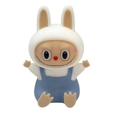 Imagem de Luminária Labubu Abajur Silicone Rgb Recarregável Azul