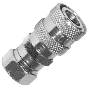 Imagem de Engate Rápido Lubefer 1/4 Pino x 1/4 Rosca Fêmea Moderno