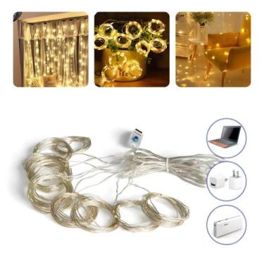 Imagem de Cortina 300 Leds 3x3 Metros Festa Casamento Eventos Natal - Pisca Led