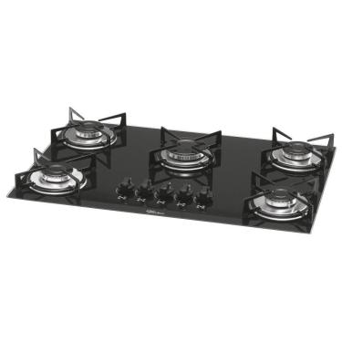 Imagem de Cooktop 5 Bocas a Gás Acendimento Superautomático Preto Fischer