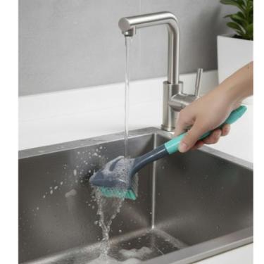 Imagem de Escova de Limpeza Mágica Para Uso Geral Triangular Azul C25 - JW SHOP