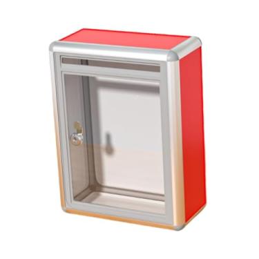 Imagem de Generic Caixa de depósito para cédulas de doação, cartões de casamento, recipiente para oferta de dinheiro, caixa de sugestões com fechadura para recepção e, Slot Frontal