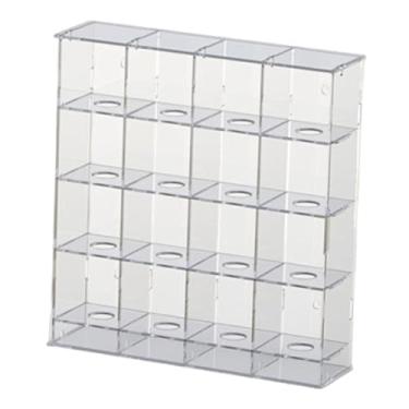 Imagem de RNXRZANK Suporte para Bolas de Golfe em Acrílico Transparente, Expositor de Parede para Bolas de Golfe, Estojo de Armazenamento, Proteção Prática, Ideal para P, 16 grades