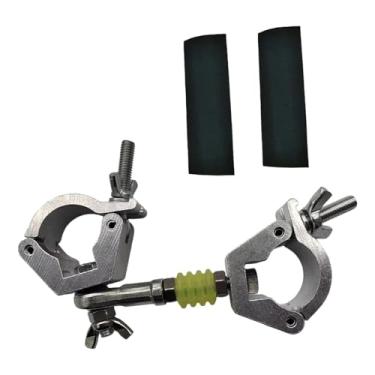 Imagem de KiBcsLic Conector de Engate para Reboque de Bicicleta, Acoplador de Carga para Bicicleta, Acabamento Metálico, com 2 Almofadas Antirriscos, Comprimento 15 cm