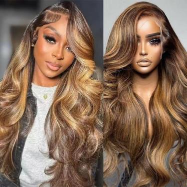 Imagem de Peruca Indono Highlight Balayage Body Wave 76 cm de cabelo humano