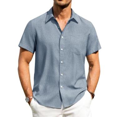 Imagem de Camisa masculina Alimens & Gentle de manga curta com botões