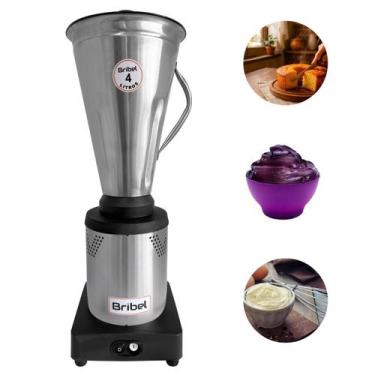 Imagem de Liquidificador Industrial 4 Litros Baixa Rotação Em Aço Inox Bivolt Br