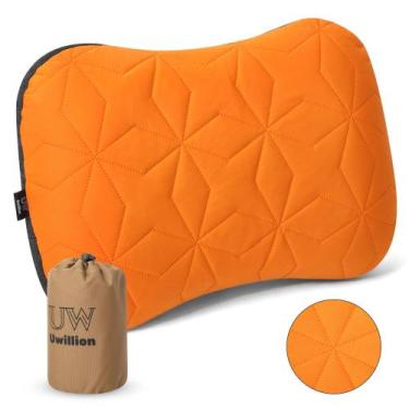 Imagem de Almofada de acampamento UWILLION, capa removível inflável ultraleve
