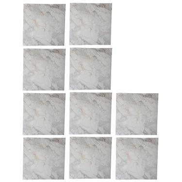 Imagem de Placa Adesiva Marmore 3D Kit 10 uni Papel de Parede Autocolante Obra Reforma Ambiente Decoraçao Banheiro Cozinha Casa