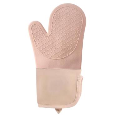 Imagem de Luva de Silicone Térmica Resistente ao Calor Xadrez Rosa – Proteção para Cozinha, Antiderrapante, Confortável e Fácil de Limpar