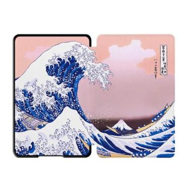 Imagem de Akacy Capa com padrão pintado para Kindle Paperwhite de 6,0 polegadas 5ª 6ª geração lançada em 2012/2013/2015 (Modelo: EY21/DP75SDI) com função hibernar/despertar automática (7)