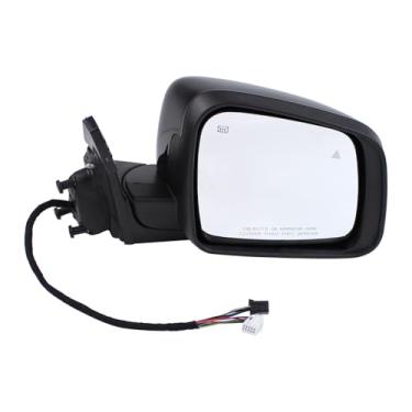 Imagem de DriveFix Lado Direito Preto Dobrável Manual Power Retrovisor Aquecido Porta Espelho Vidro Montagem para Jeep Grand Cherokee WK2 2012-2022