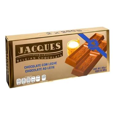 Imagem de Barra de chocolate belga gourmet jacques ao leite 200g importado premi