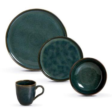 Imagem de Aparelho de Jantar 16 Peças em Stoneware Bio Oceano - Porto Brasil, N/