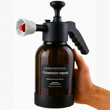 Imagem de Pulverizador de Espuma Snow Foam, 2L, Preto, Alta Pressão para Lavagem Automotiva, 1Care