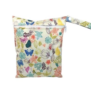 Imagem de Bolsa de fraldas úmida e seca, bolsa de viagem lavável, praia, piscina, pode guardar roupas de banho e roupas molhadas