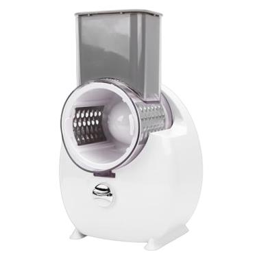 Imagem de Asixxsix Ralador de Queijo Elétrico, Cortador Rotativo de Fatiador de Vegetais Recarregável Com 4 Lâminas, Triturador de Cozinha, Fabricante de Salada para Queijo, Cenoura, Pepino,