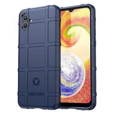 Imagem de IDEWEI Capa para Samsung Galaxy A04, fibra de carbono refinada, anti-queda, anti-impressões digitais, proteção integral. A capa do telemóvel é compatível com Samsung Galaxy A04