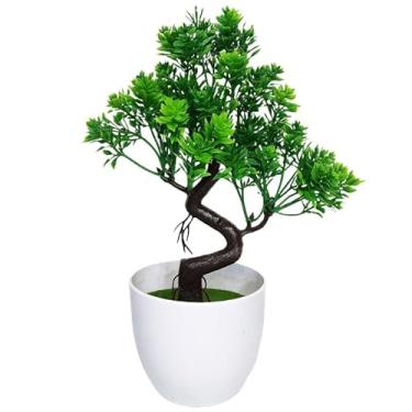 Imagem de Bonsai Artificial Planta Decorativa - Pinho Natural em Plástico Realista para Decorações, Plantas Decorativas(BONSAI FORTUNA VASO REDONDO)