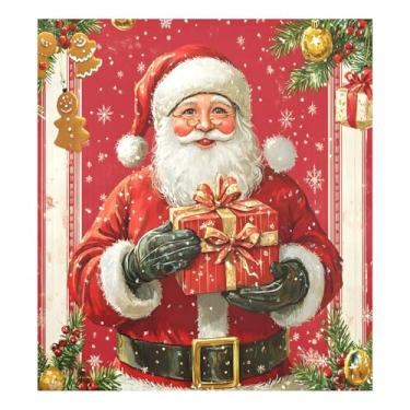 Imagem de SEHANY Capa magnética para lava-louças de Papai Noel, adesivos magnéticos para decoração de Natal antiarranhões para painel de geladeira e lava-louças, decoração de Natal de cozinha doméstica 58 x 66