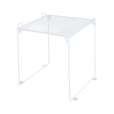 Imagem de WeiLaiKeQi Organizador de armário para pia, multifuncional, prático, ao desgaste e dobrável, Branco