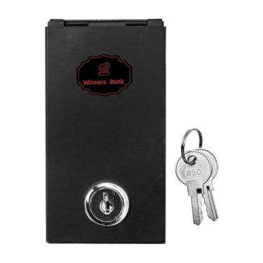 Imagem de XLWLLNJ Cofre com Chaves, Caixa de Metal Segura, Organizador Portátil de Metal, Cofrinho para Lembranças e Jogos, Ideal para Quarto, Casa e Noites de Jogos.