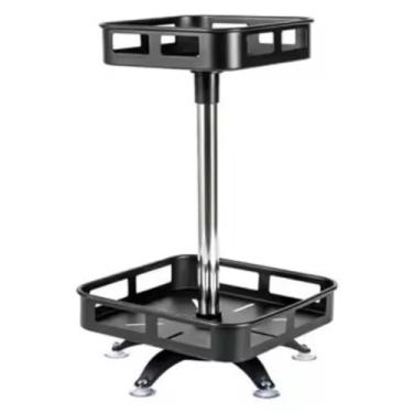 Imagem de Porta Temperos，Organizador Giratorio，Organizador De Condimentos Rack Rotativo Porta Temperos Cozinha(2 ANDAR QUADRADO)