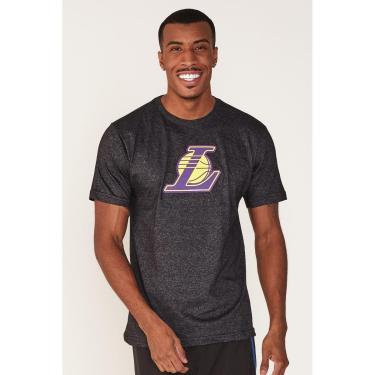 Imagem de Camiseta NBA Los Angeles Lakers Especial Casual Efeito-Masculino