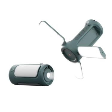 Imagem de Lâmpada de Acampamento LED Recarregável com Lanterna Bateria 6000mAh Função Alto-Falante BT para Caminhada Luz Branca Quente e Natural Modo SOS