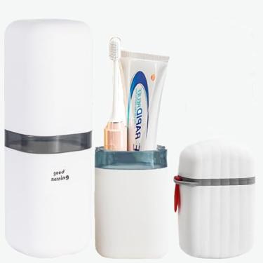 Imagem de LYCRAFTS Estojo de sabão de viagem e escova de dentes, estojo de viagem, suporte de sabão portátil, suporte de escova de dentes com tampa recipiente de sabão à prova de vazamento para viagem, banheiro