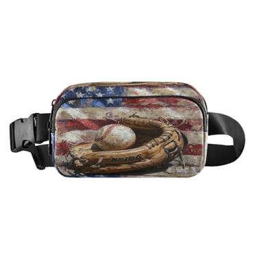 Imagem de CEBUGI Mini pochetes de caminhada para homens e mulheres, luvas de beisebol e bola modernas resistentes à água com cinto ajustável para treino, viagem, corrida