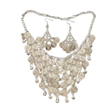 Imagem de UxicRuya 2 Peças de Joias para Casamento, Um Presente para a Noiva E para As Damas de Honra, para O Noivado, Brincos de Gancho, Tamanho real