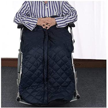 Imagem de YYBOES Cobertor para cadeira de rodas Cobertor para cadeira de rodas impermeável forrado com lã capa aconchegante para cadeira de rodas, capa aconchegante para cadeira de rodas para adultos
