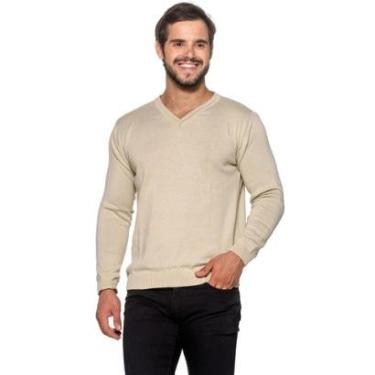 Imagem de Suéter Officina do Tricô Decote V Masculino-Masculino
