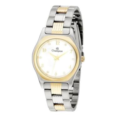 Imagem de RELOGIO CHAMPION ANALOGICO BRANCO METAL MISTO CN28375B