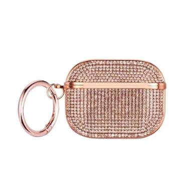Imagem de GCVXRUD Capa para Airpods Pro 3 Diamond, Strass Bling Glitter Bonito Compatível com AirPods Pro 3ª Geração Capa para Meninas Mulheres Luxo Skin (Champanhe)