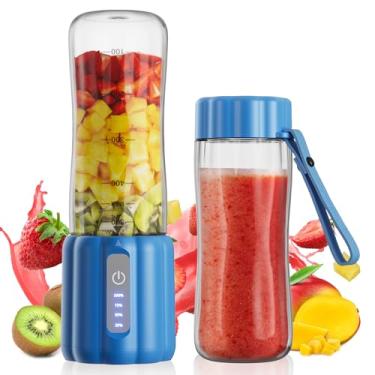 Imagem de COKUNST Liquidificador portátil recarregável por USB, liquidificador pessoal