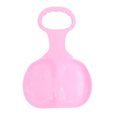 Imagem de Vaveren Trenó de inverno para neve, brinquedo divertido para praia, trenó de grama, tobogã, para crianças e adultos, esporte luge para meninos e meninas, Luz Rosa