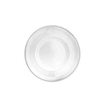 Imagem de Sousplat em Cristal Wolff Thin Edge 32,5cm Prateado Elegância Moderna 