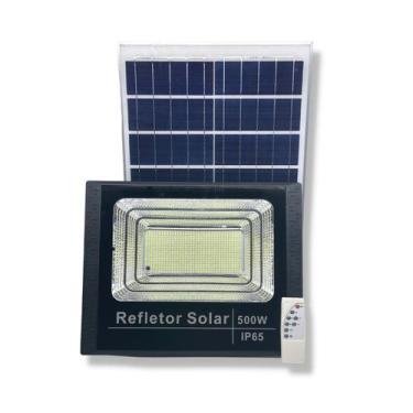 Imagem de Refletor Solar Led Holofote 500w + Placa Solar + Controle - LUXOR STOR