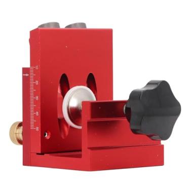 Imagem de Cryfokt Kit de Gabarito de Furo de Bolso Localizador de Furo Inclinado de Liga de Alumínio de Precisão para Marcenaria, Projetos DIY de Espessura de Placa de 12 a 45 Mm ou Uso Profissional